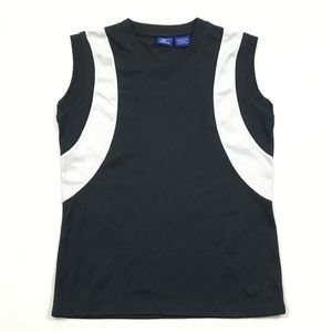 SOLD! - Mizuno V-neck Jersey Boys Size S Small Black Tank